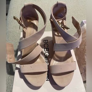 Blush BCBG platform heel